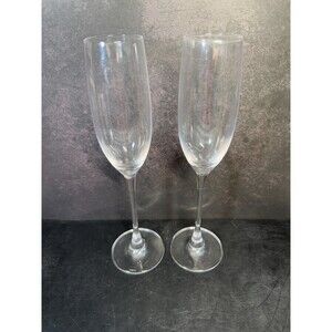 Lenox Crystal Champagne Flutes Set of 2 ~10"